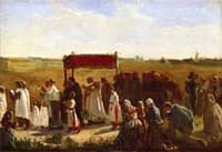 The Blessing of the Wheat in Artois (study)