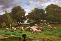 Shepherdess and Her Flock