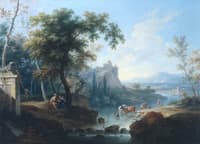 Figures in a Pastoral Landscape