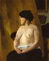 Torse au rideau jaune