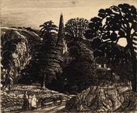 Evening: A Church among Trees