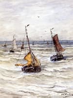Sailboats on a Choppy Sea