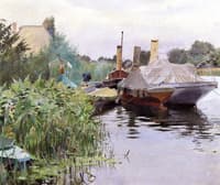 Boats in the River Marne