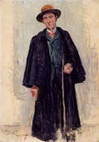 Félix Fénéon Vetu de Son Grand Manteau