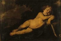The Infant Jesus Sleeping