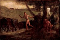 Study for 'Mercury Leading the Cows of Argus to Water'