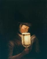 A Girl Singing Ballads by a Paper Lanthorn