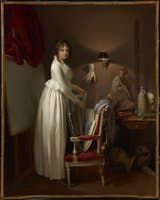 The Artist's Wife in His Studio