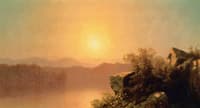 Lake Scene at Sunset