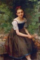Young Girl with Flowers