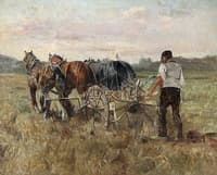 Plowing with Horses