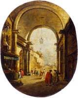 Capriccio with the Archway of the Torre dell'Orologio