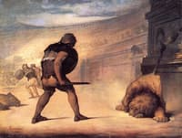 Gladiator and Lion