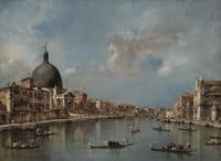 The Grand Canal with San Simeone Piccolo and Santa Lucia