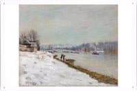 Embankment  at Billancourt, Snow effect
