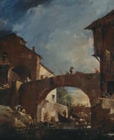 The lock at Dolo on the Brenta: Capriccio