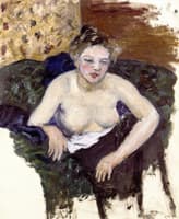 Seated Young Woman, Nude Torso