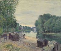 Cabins on the Banks of the Loing