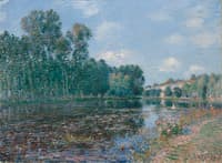 Bend of the rive Loing, Summer
