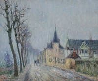 Le Quai de Pothius a Pontoise, Temps Gris
