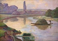 Islands on the Rhine River Near Strasbourg
