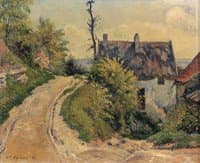 Climbing Path on Edge of Village