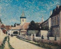 Road through Thorigny, near Lagny
