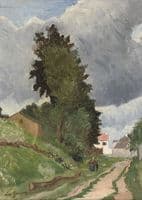 Road with Tall Tree