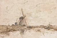 Landscape with Windmills