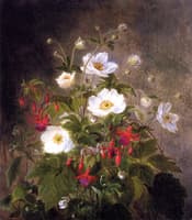 Floral Still Life with Fuchsia
