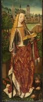 Saint Catherine of Alexandria, with the Defeated Emperor
