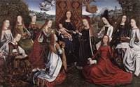 Virgin Surrounded by Female Saints