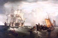 Getting up Anchor at Spithead