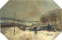 Road to Town with Train