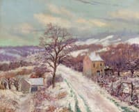 Edge of Village in Winter