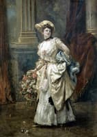 Lady with Flowers