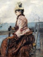 An Elegant Woman by the Sea