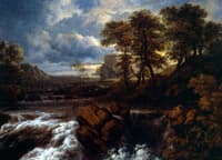 Landscape with Waterfall