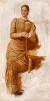 Study of a Lady Leaning on a Chair