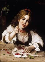 Girl with Cherries