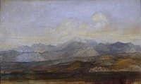 The Carrara Mountains from Pisa