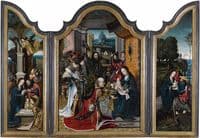 Triptych with the Adoration of the Magi, Nativity and Flight into Egypt