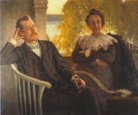 Author Per Hallström and his wife Helga