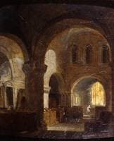 Interior of a Romanesque Church