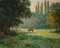 Two Cows in a Pasture