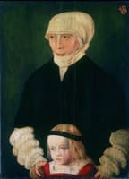 Portrait of Margaret Urmiller, née Schwab, and Her Daughter