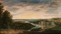 Landscape with a Hawking Party