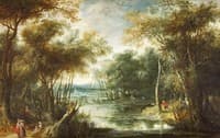 Landscape with a Stag Hunt