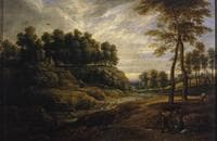 Landscape with Waterfall