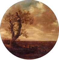 An Extensive Landscape with Travelers on a Path, a View of Arnhem beyond